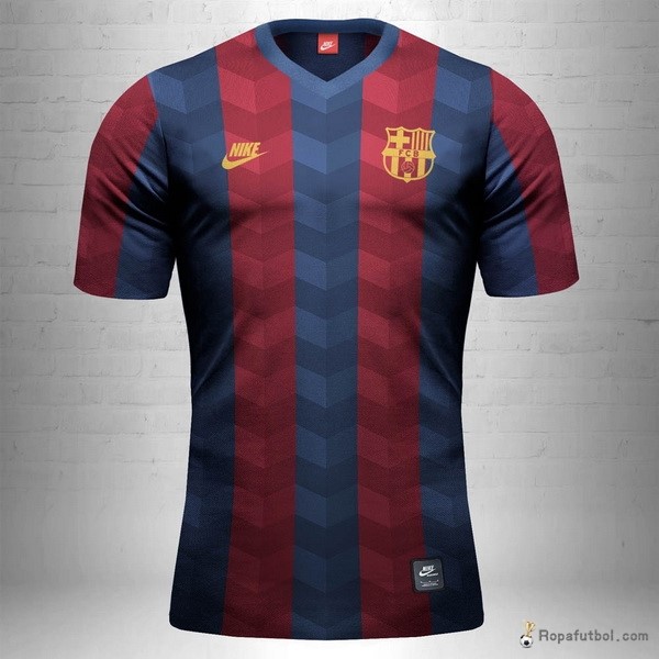 Camiseta Barcelona Replica Primera Ropa Sportswear 2016/17 Rojo Azul